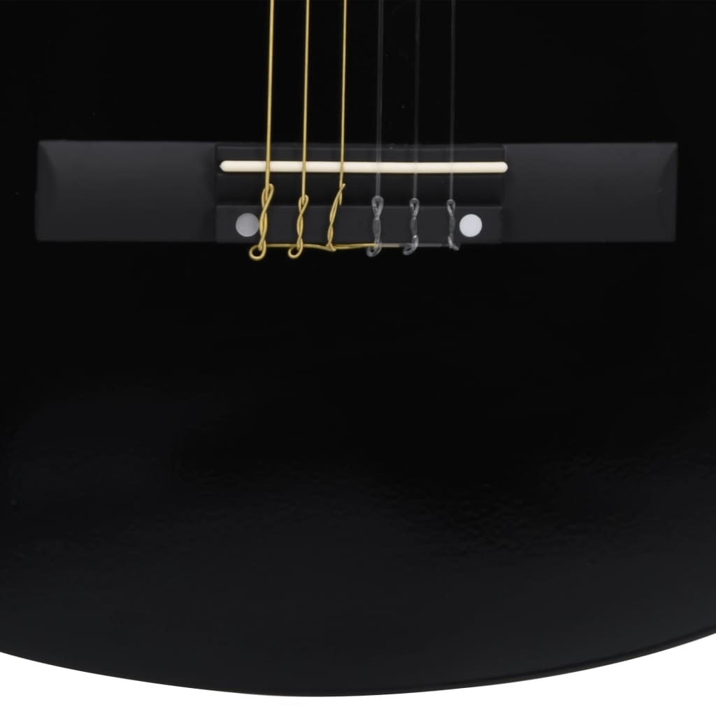 8-tlg. Klassikgitarren-Set für Anfänger Schwarz 3/4 36" - Premium Gitarren - Just €76.66! Shop now at homesales4u