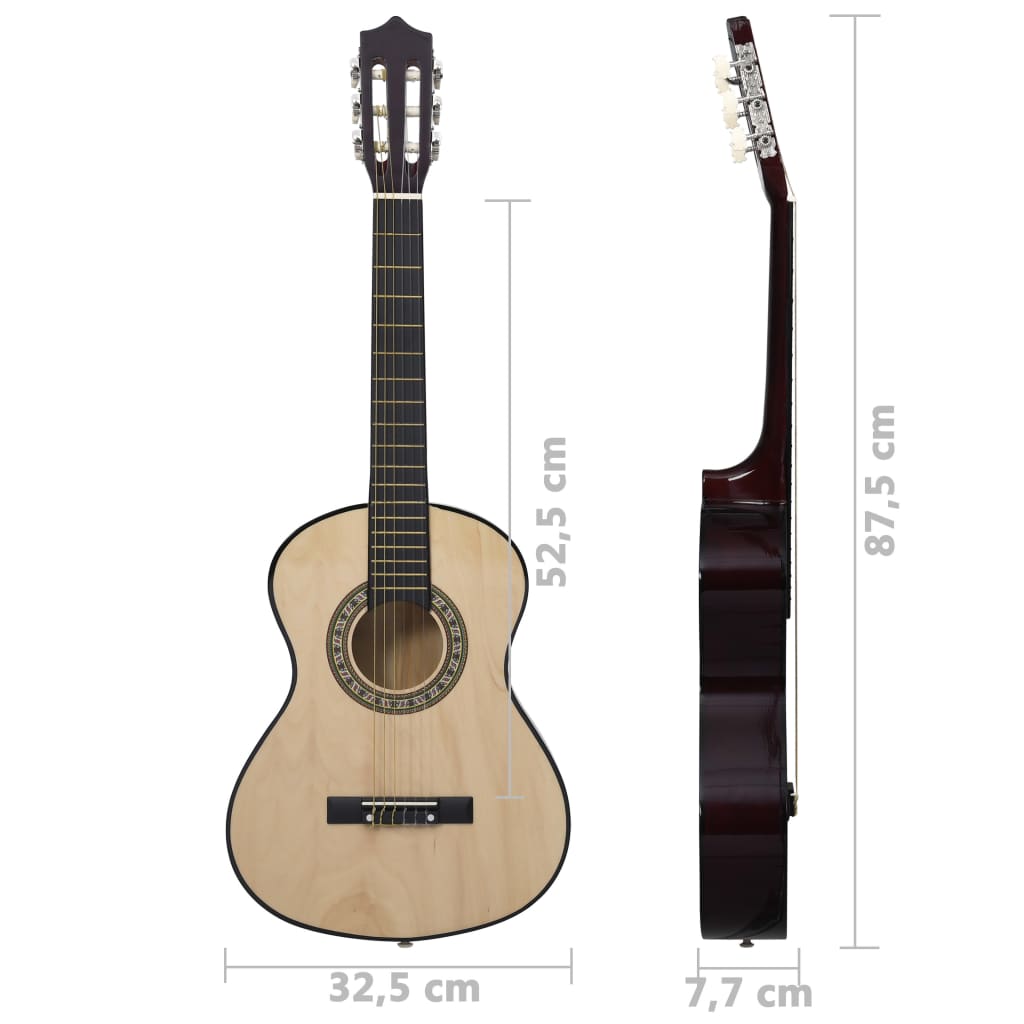 Klassische Gitarre für Anfänger und Kinder 1/2 34" Lindenholz - Premium Gitarren - Just €68.92! Shop now at homesales4u