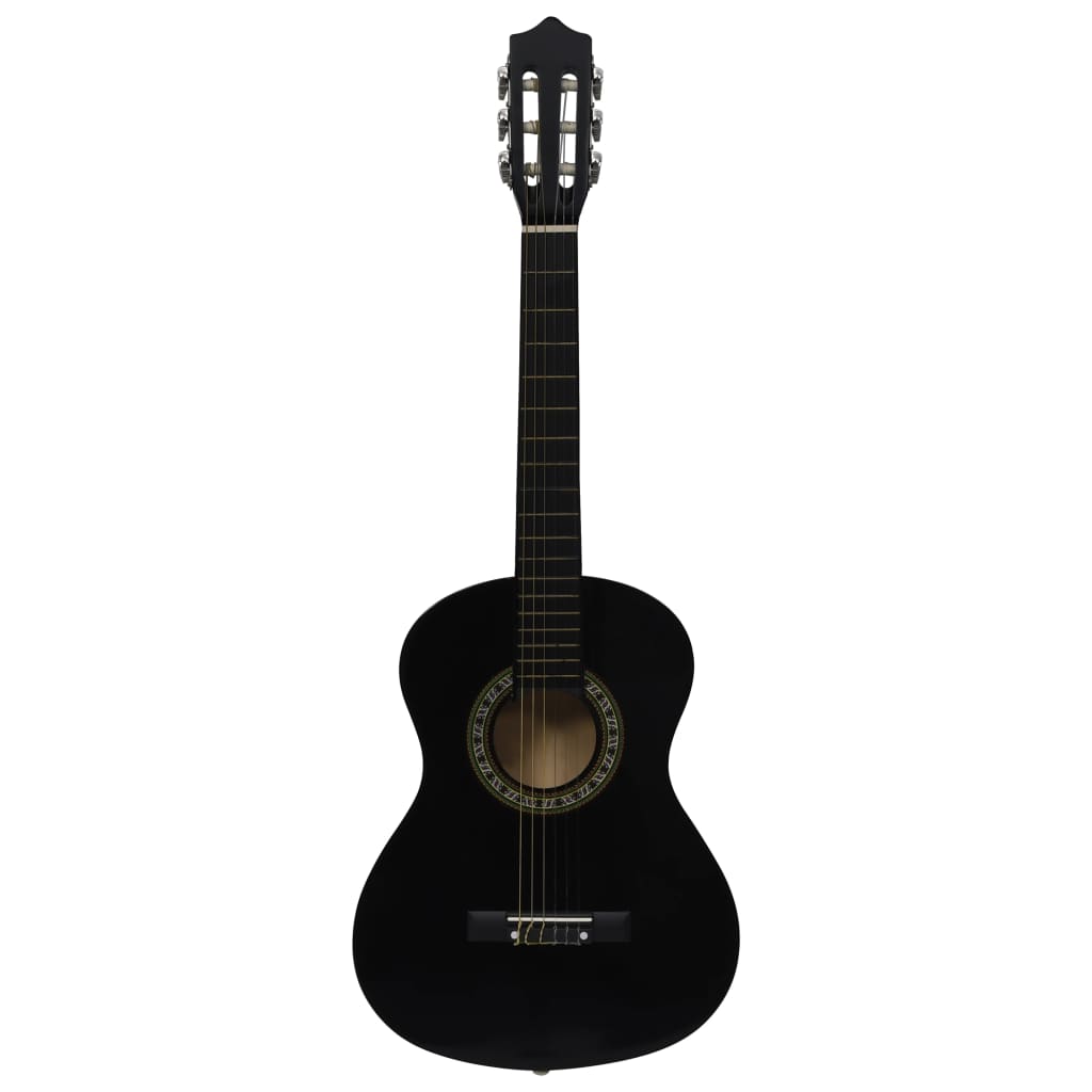 8-tlg. Klassikgitarren-Set für Anfänger Schwarz 1/2 34" - Premium Gitarren - Just €76.96! Shop now at homesales4u