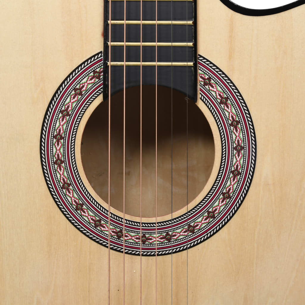 Westerngitarre Akustisch Cutaway mit 6 Saiten 38" Lindenholz - Premium Gitarren - Just €78.05! Shop now at homesales4u