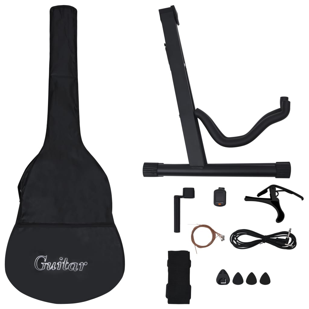12-tlg. Westerngitarre Set mit Equalizer und 6 Saiten - Premium Gitarren - Just €142.57! Shop now at homesales4u