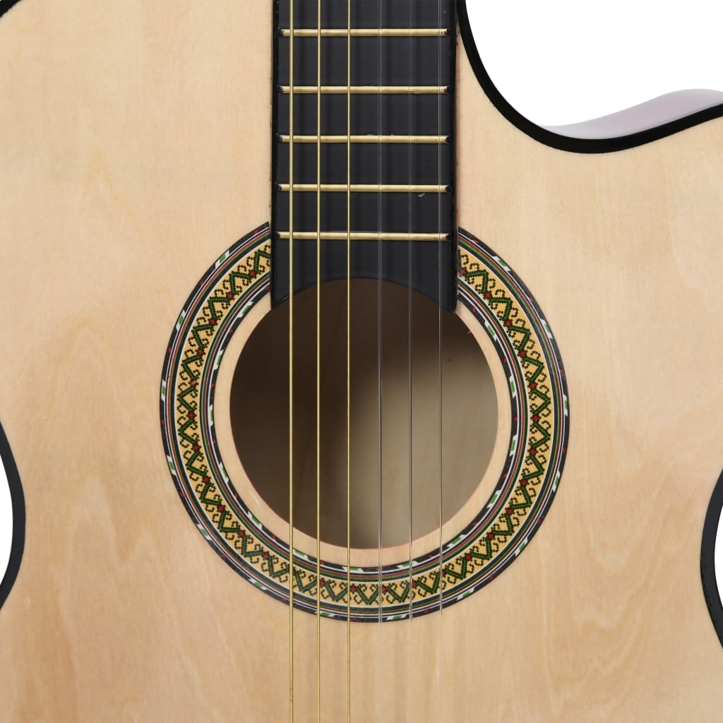 12-tlg. Westerngitarre Set mit Equalizer und 6 Saiten - Premium Gitarren - Just €142.57! Shop now at homesales4u