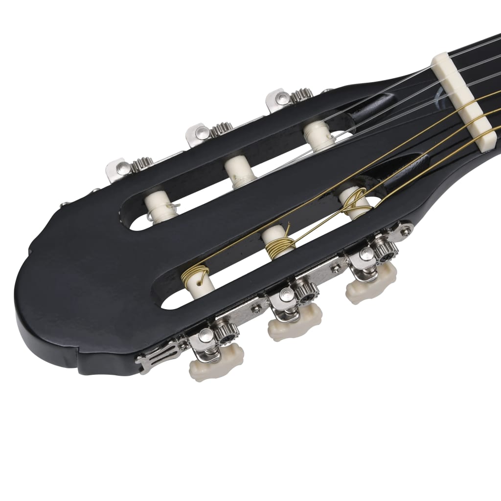 12-tlg. Western Gitarren-Set mit Equalizer und 6 Saiten Schwarz - Premium Gitarren - Just €139.62! Shop now at homesales4u