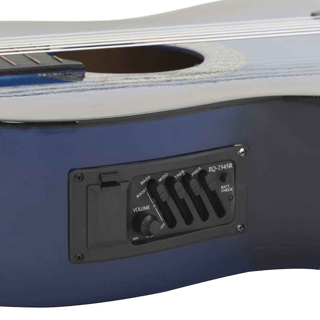Westerngitarre Cutaway mit Equalizer und 6 Saiten Blau - Premium Gitarren - Just €104.51! Shop now at homesales4u