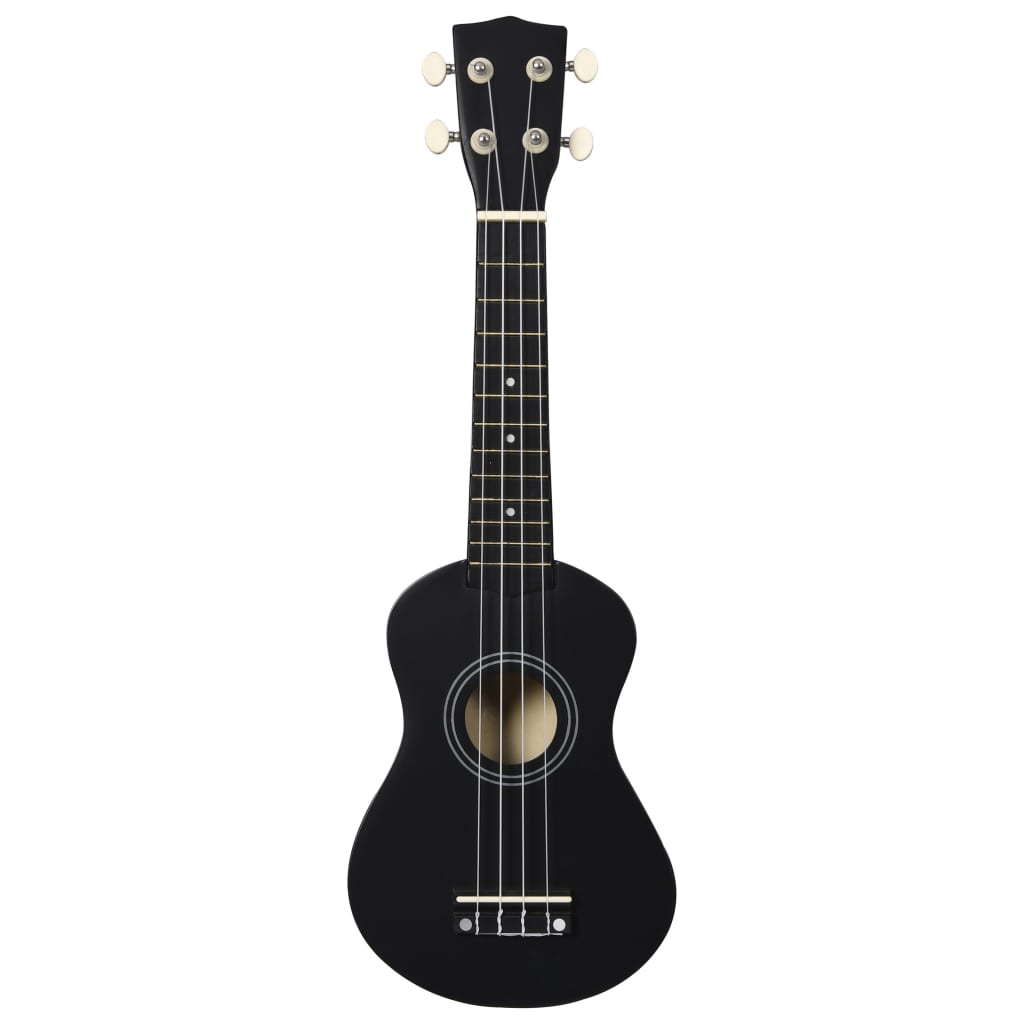 Sopran-Ukulele-Set mit Tasche für Kinder Schwarz 21" - Premium Saiteninstrumente - Just €39.21! Shop now at homesales4u