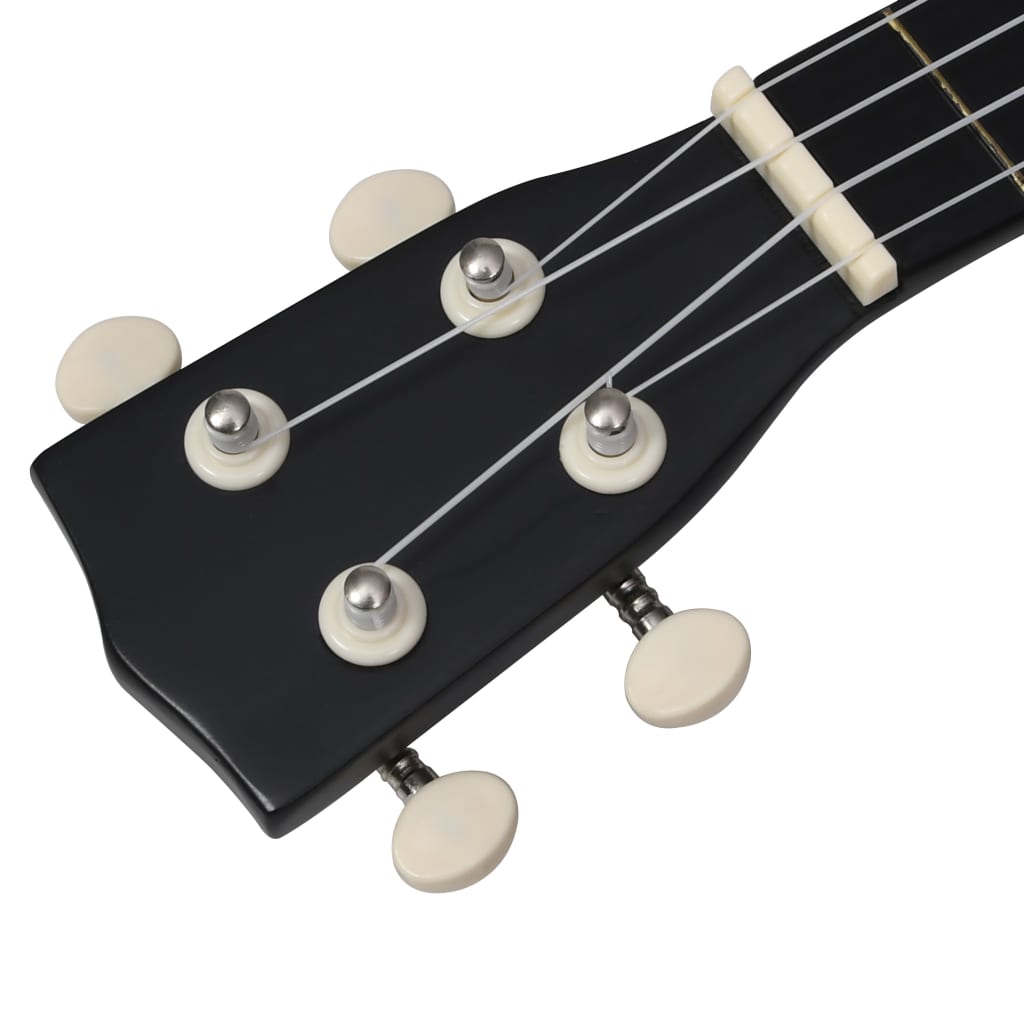 Sopran-Ukulele-Set mit Tasche für Kinder Schwarz 21" - Premium Saiteninstrumente - Just €39.21! Shop now at homesales4u