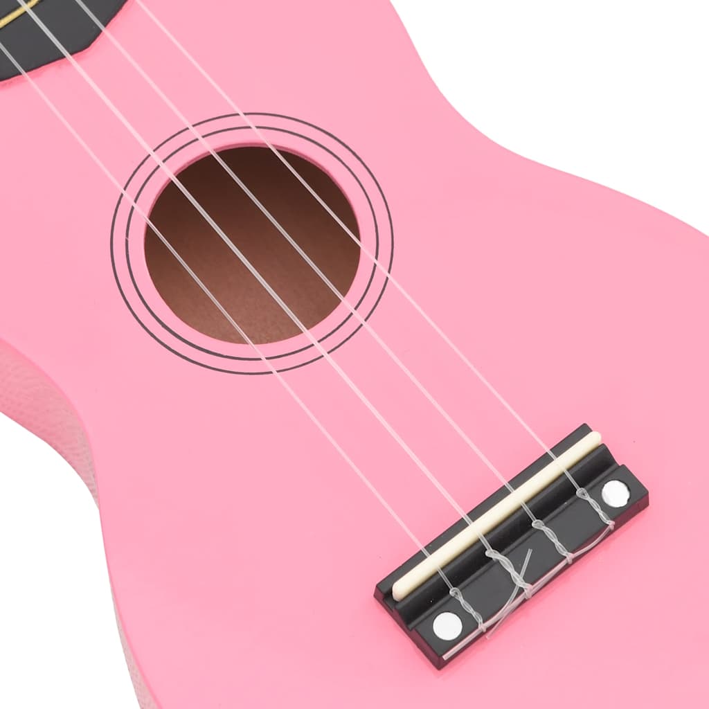 Sopran-Ukulele-Set mit Tasche für Kinder Rosa 23" - Premium Saiteninstrumente - Just €41.35! Shop now at homesales4u