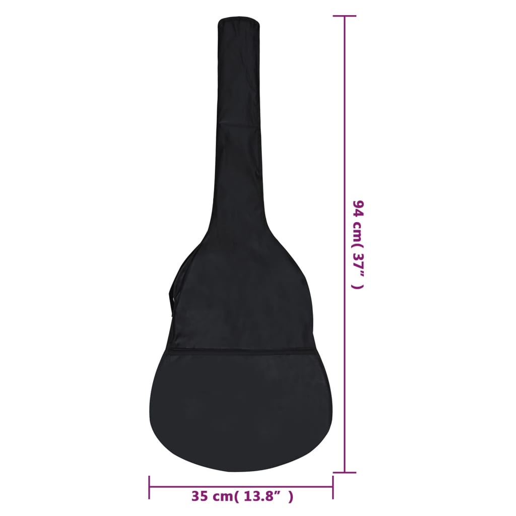 Gitarrentasche für 1/2 Klassikgitarre Schwarz 94x35 cm Stoff - Premium Gitarrenkoffer & -taschen - Just €18.04! Shop now at homesales4u