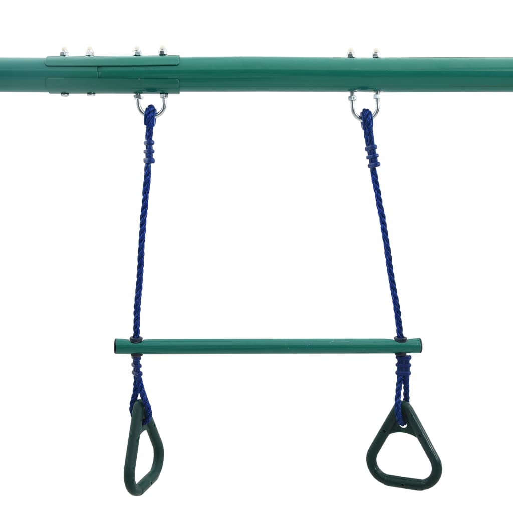 Schaukelset mit Turningen und 4 Sitzen Stahl - Premium Schaukeln & Spieltürme - Just €290.35! Shop now at homesales4u