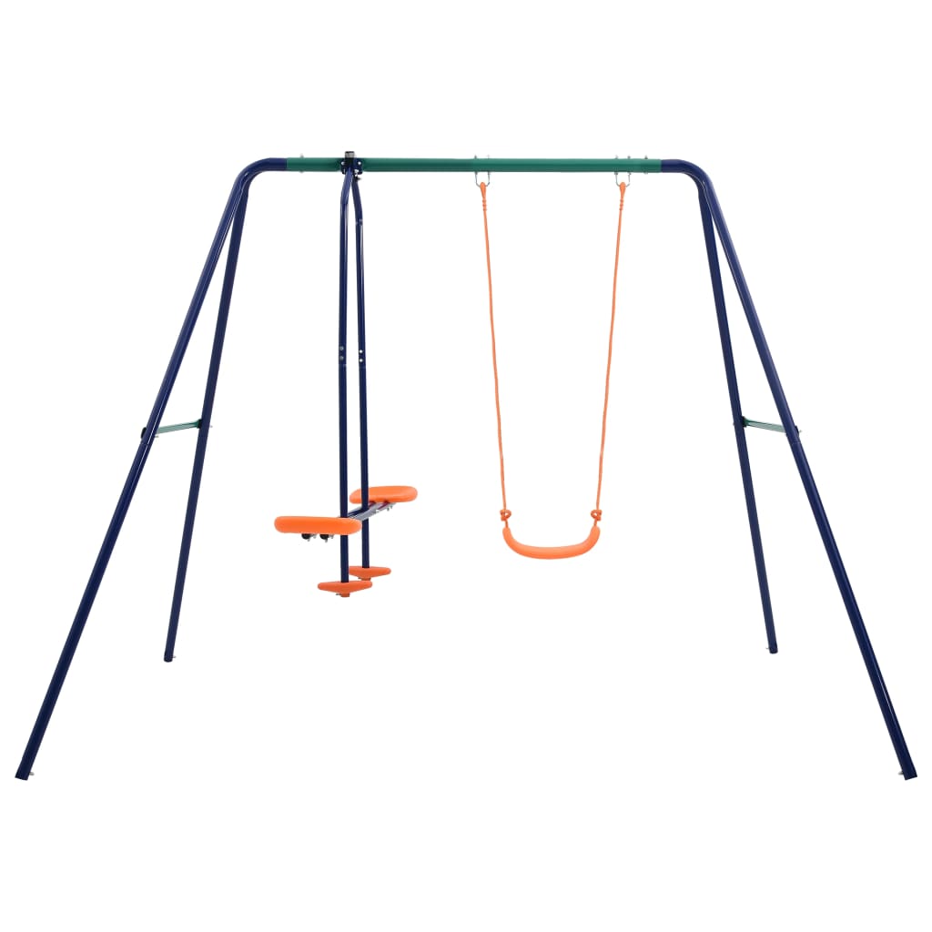 Schaukelset mit 3 Sitzen Stahl - Premium Schaukeln & Spieltürme - Just €177.50! Shop now at homesales4u