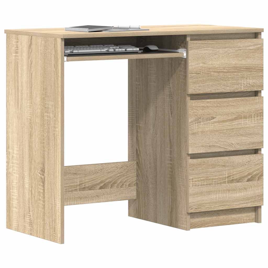 Schreibtisch Sonoma-Eiche 90x45x76 cm Holzwerkstoff - Premium Schreibtische - Just €105.85! Shop now at homesales4u
