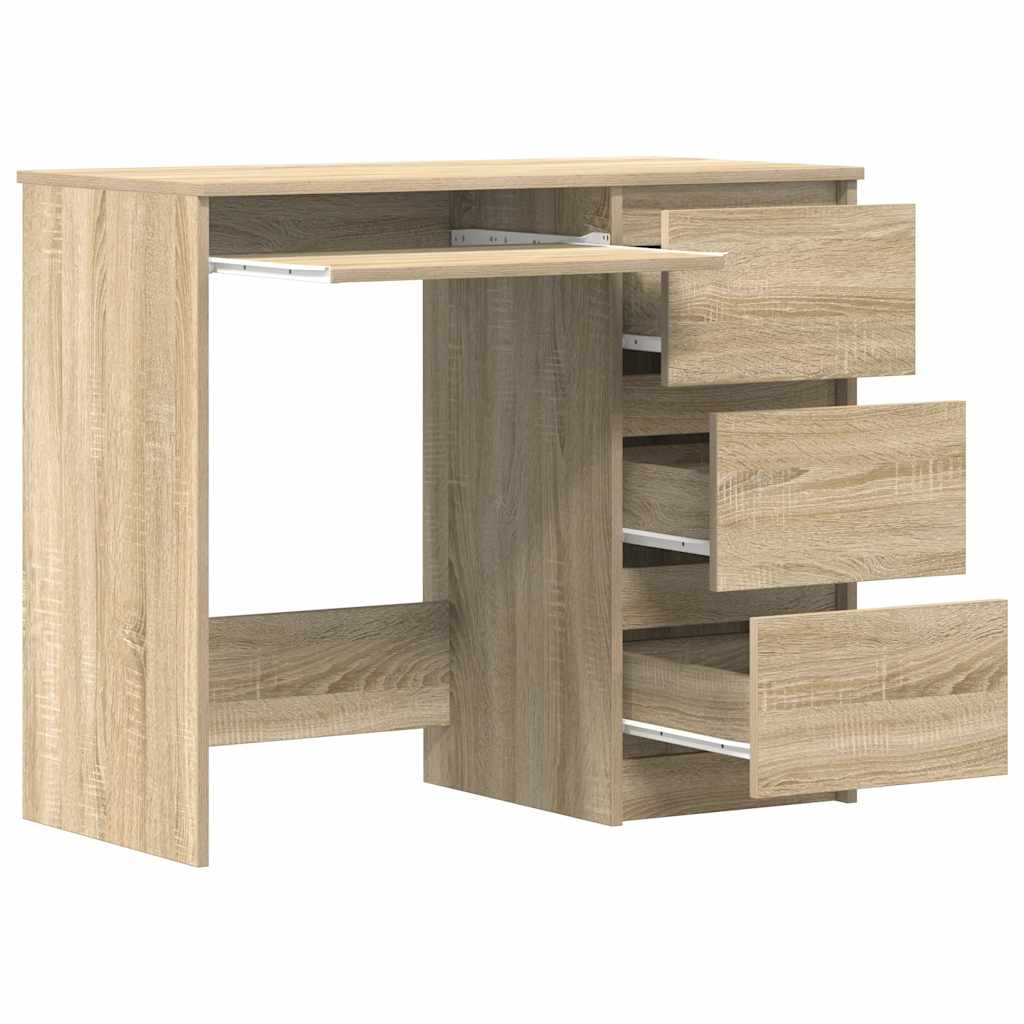 Schreibtisch Sonoma-Eiche 90x45x76 cm Holzwerkstoff - Premium Schreibtische - Just €105.85! Shop now at homesales4u