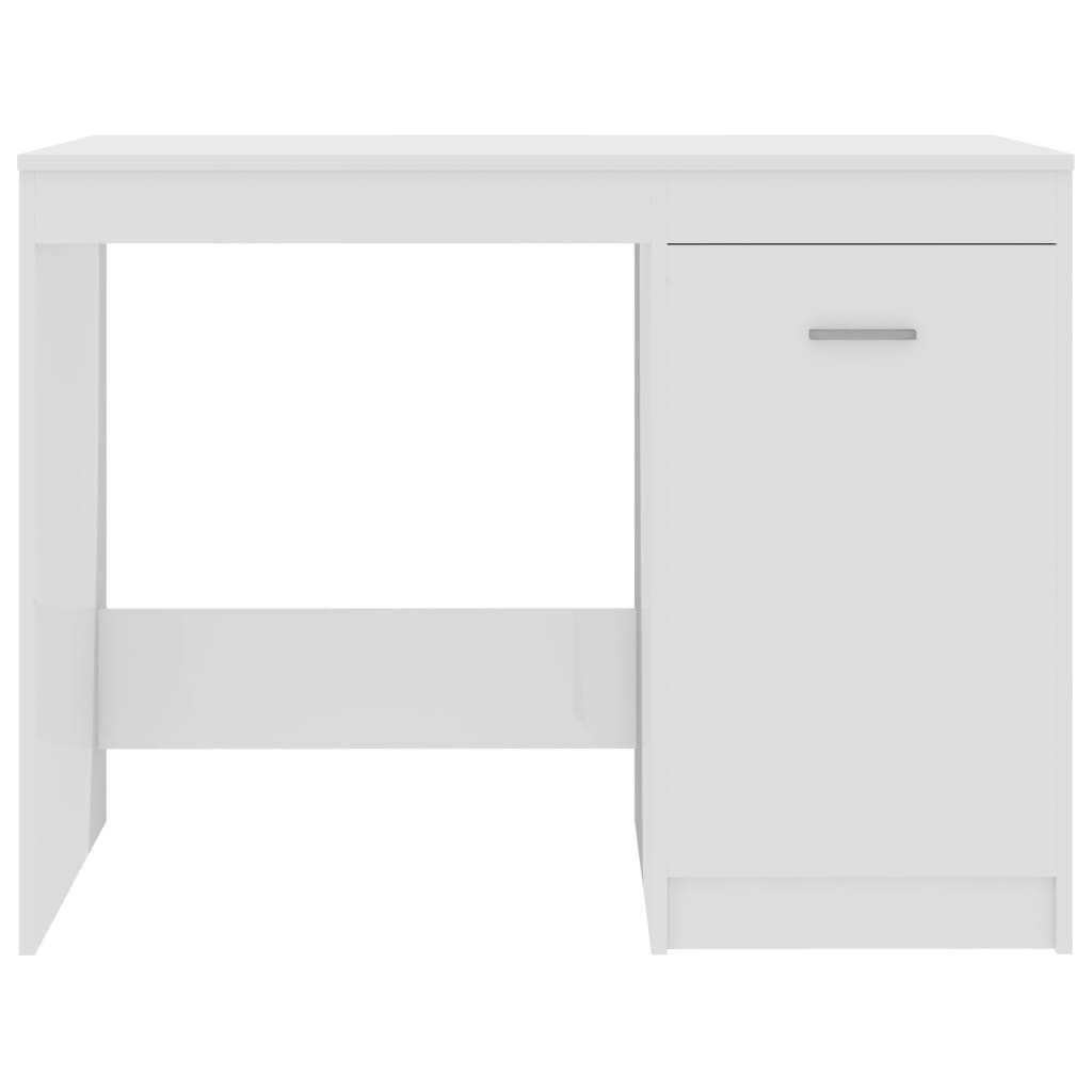 Schreibtisch Hochglanz-Weiß 100x50x76 cm Holzwerkstoff - Premium Schreibtische - Just €103.71! Shop now at homesales4u