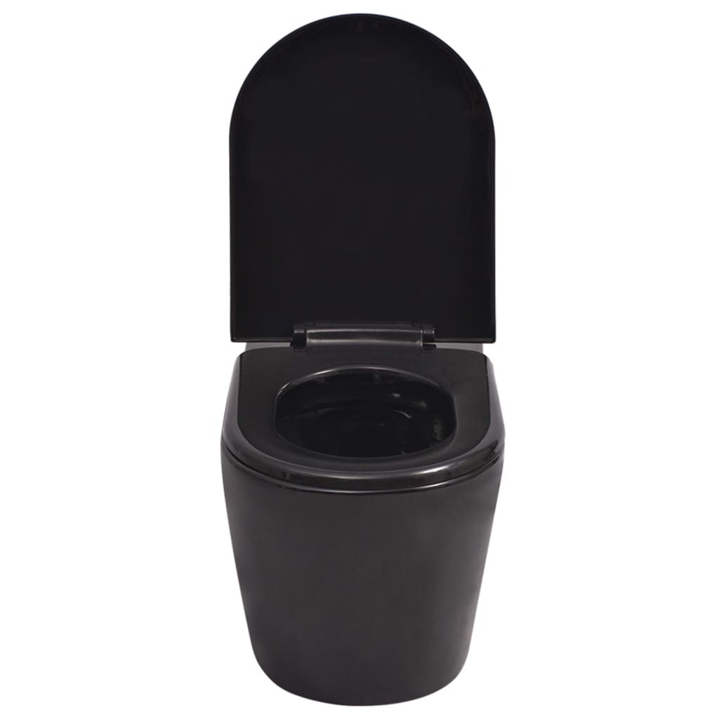 Hänge-Toilette mit Unterputzspülkasten Keramik Schwarz - Premium Toiletten - Just €482.30! Shop now at homesales4u