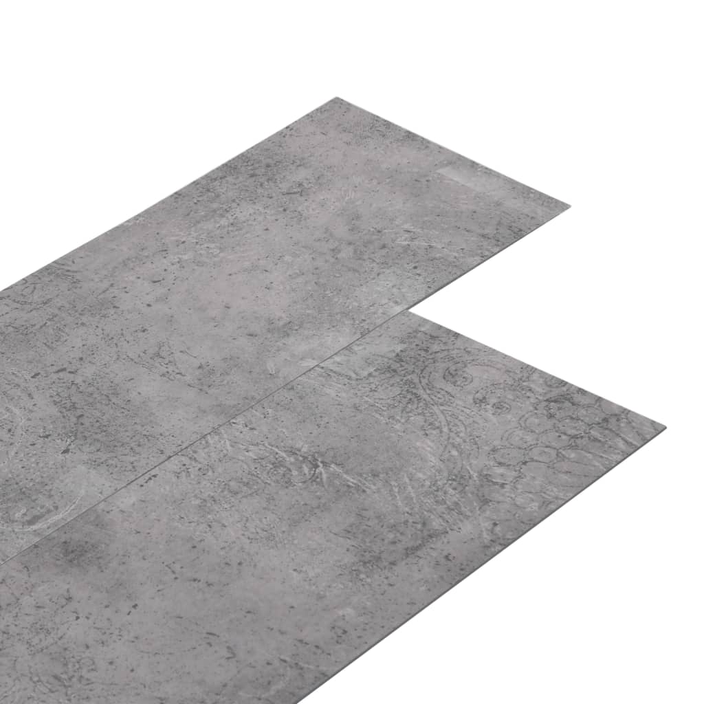 PVC-Fliesen 4,46 m² 3 mm Selbstklebend Zementbraun - Premium Fußböden & Teppichböden - Just €109.54! Shop now at homesales4u