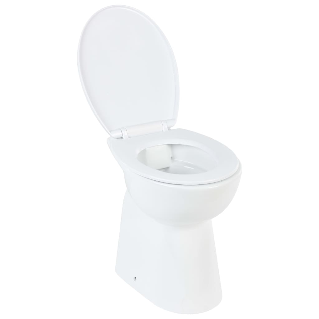Hohe Spülrandlose Toilette Soft-Close 7 cm Erhöhte Höhe Keramik - Premium Toiletten - Just €221.55! Shop now at homesales4u
