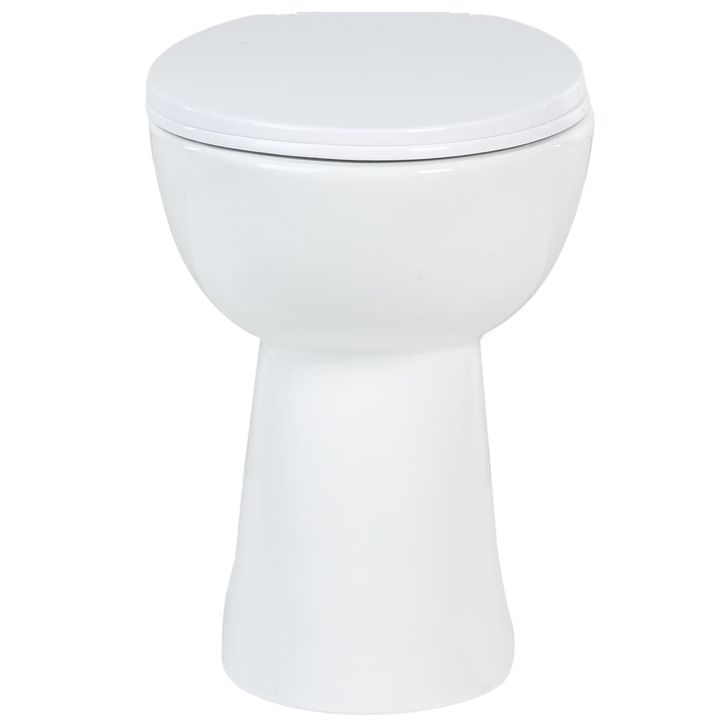 Hohe Spülrandlose Toilette Soft-Close 7 cm Erhöhte Höhe Keramik - Premium Toiletten - Just €221.55! Shop now at homesales4u