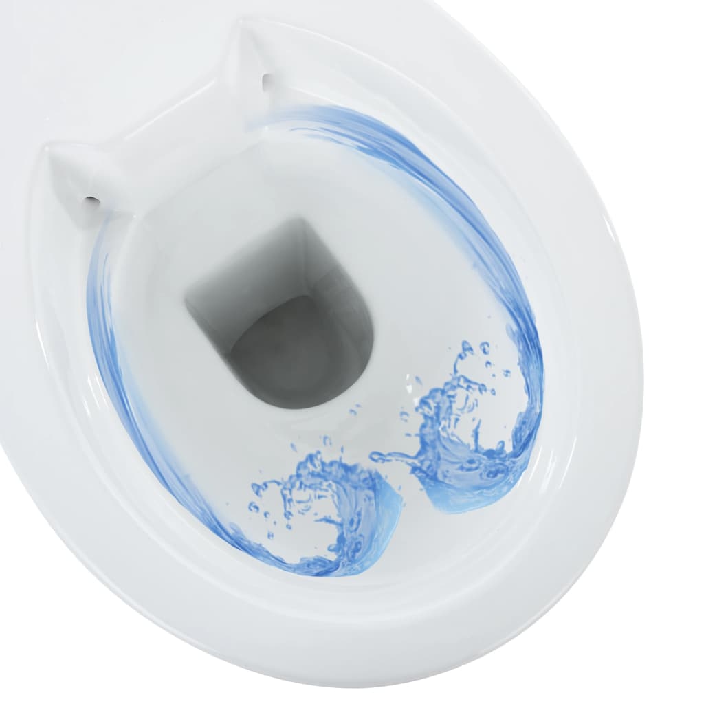 Hohe Spülrandlose Toilette Soft-Close 7 cm Erhöhte Höhe Keramik - Premium Toiletten - Just €221.55! Shop now at homesales4u