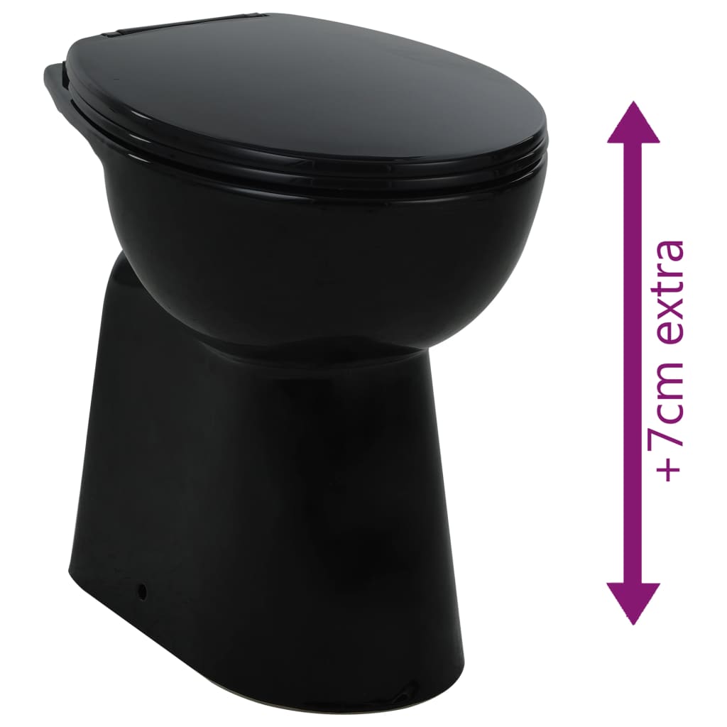 Hohe Spülrandlose Toilette Soft-Close 7 cm Erhöhte Höhe Keramik - Premium Toiletten - Just €251.81! Shop now at homesales4u