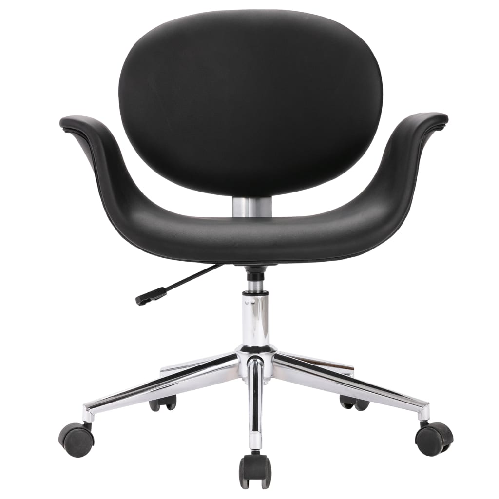 Drehbarer Bürostuhl Schwarz Kunstleder - Premium Bürostühle - Just €148.93! Shop now at homesales4u