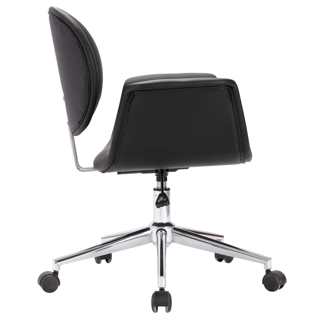 Drehbarer Bürostuhl Schwarz Kunstleder - Premium Bürostühle - Just €148.93! Shop now at homesales4u