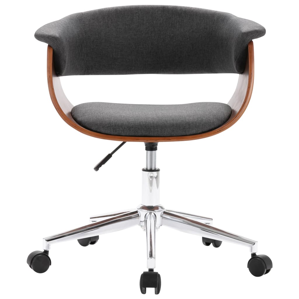 Drehbarer Bürostuhl Grau Bugholz und Stoff - Premium Bürostühle - Just €190.16! Shop now at homesales4u