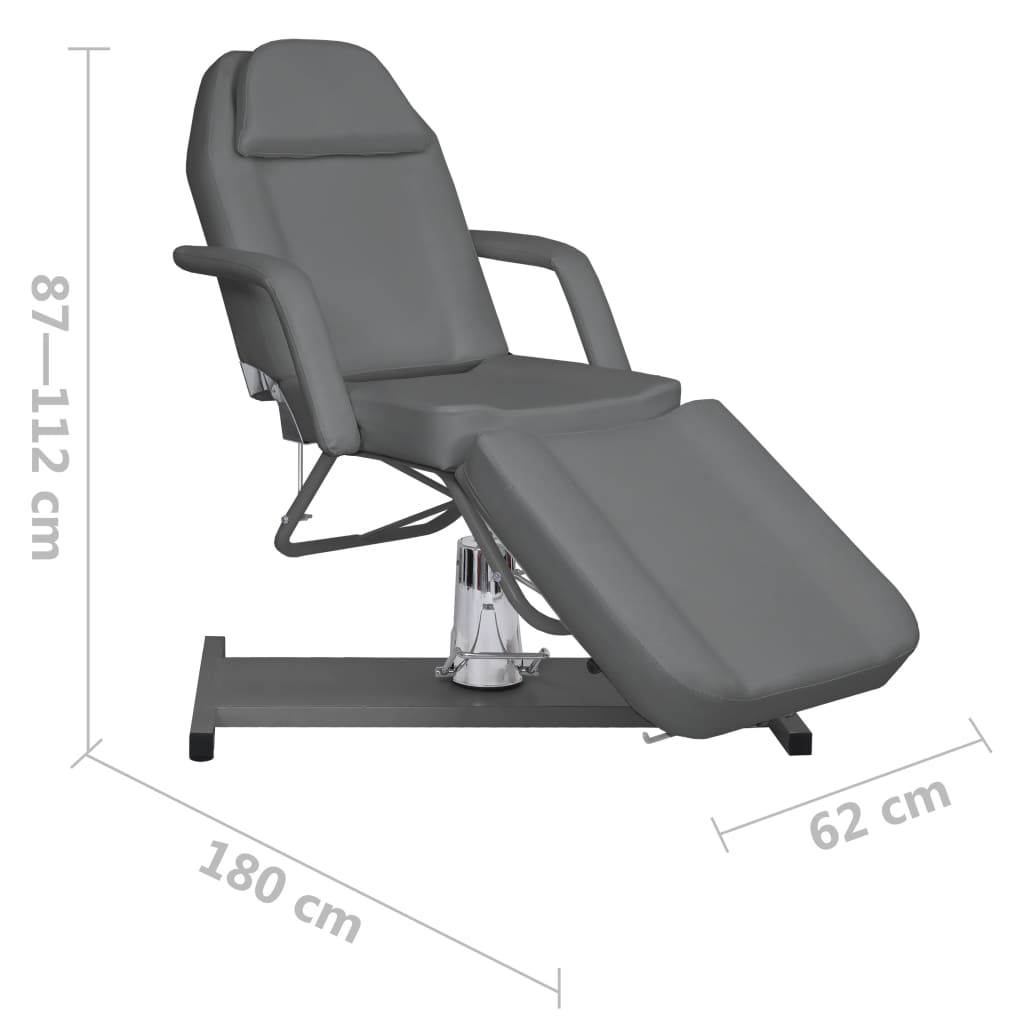 Massagetisch Grau 180x62x(87-112) cm - Premium Massagetische - Just €592.63! Shop now at homesales4u