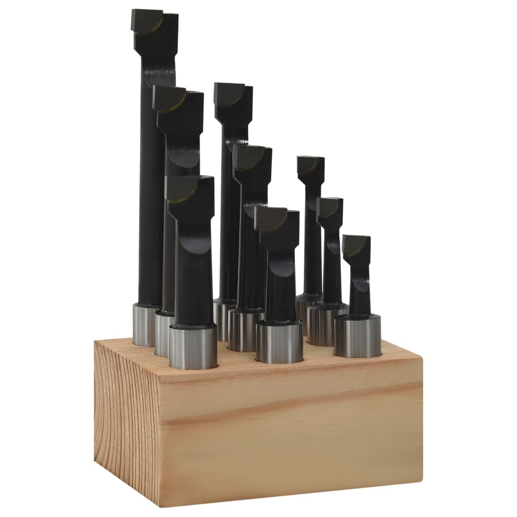 Bohrstangen 9 Stk. 12 mm im Holzsockel - Premium Schneidegeräte - Just €54.18! Shop now at homesales4u