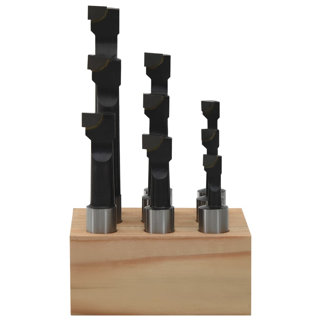 Bohrstangen 9 Stk. 12 mm im Holzsockel - Premium Schneidegeräte - Just €54.18! Shop now at homesales4u