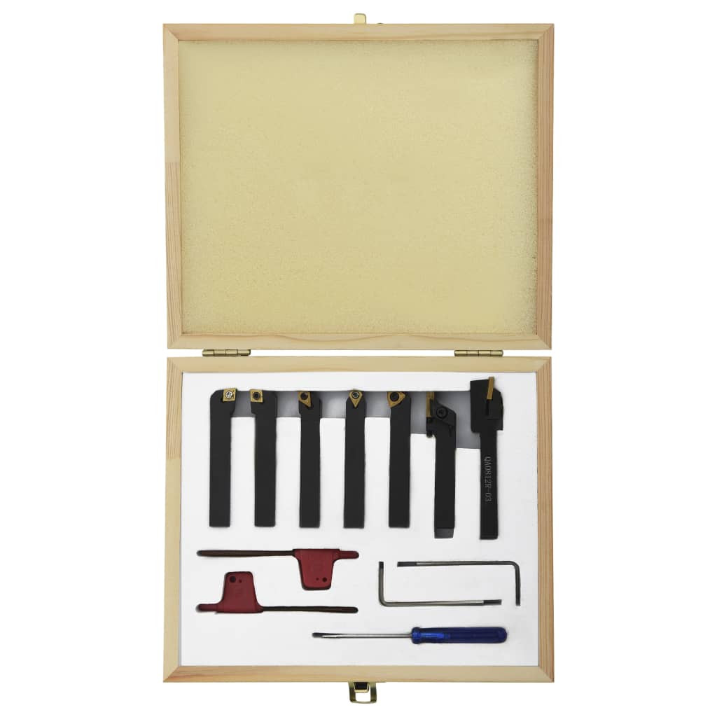 12-tlg. Drehmeißel-Set mit Wendeplatten 8x8 mm 70 mm - Premium Mühlen - Just €132.82! Shop now at homesales4u