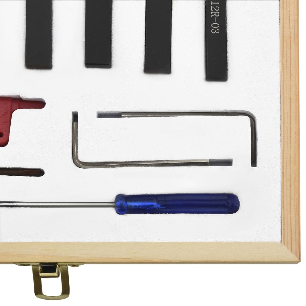 12-tlg. Drehmeißel-Set mit Wendeplatten 8x8 mm 70 mm - Premium Mühlen - Just €132.82! Shop now at homesales4u