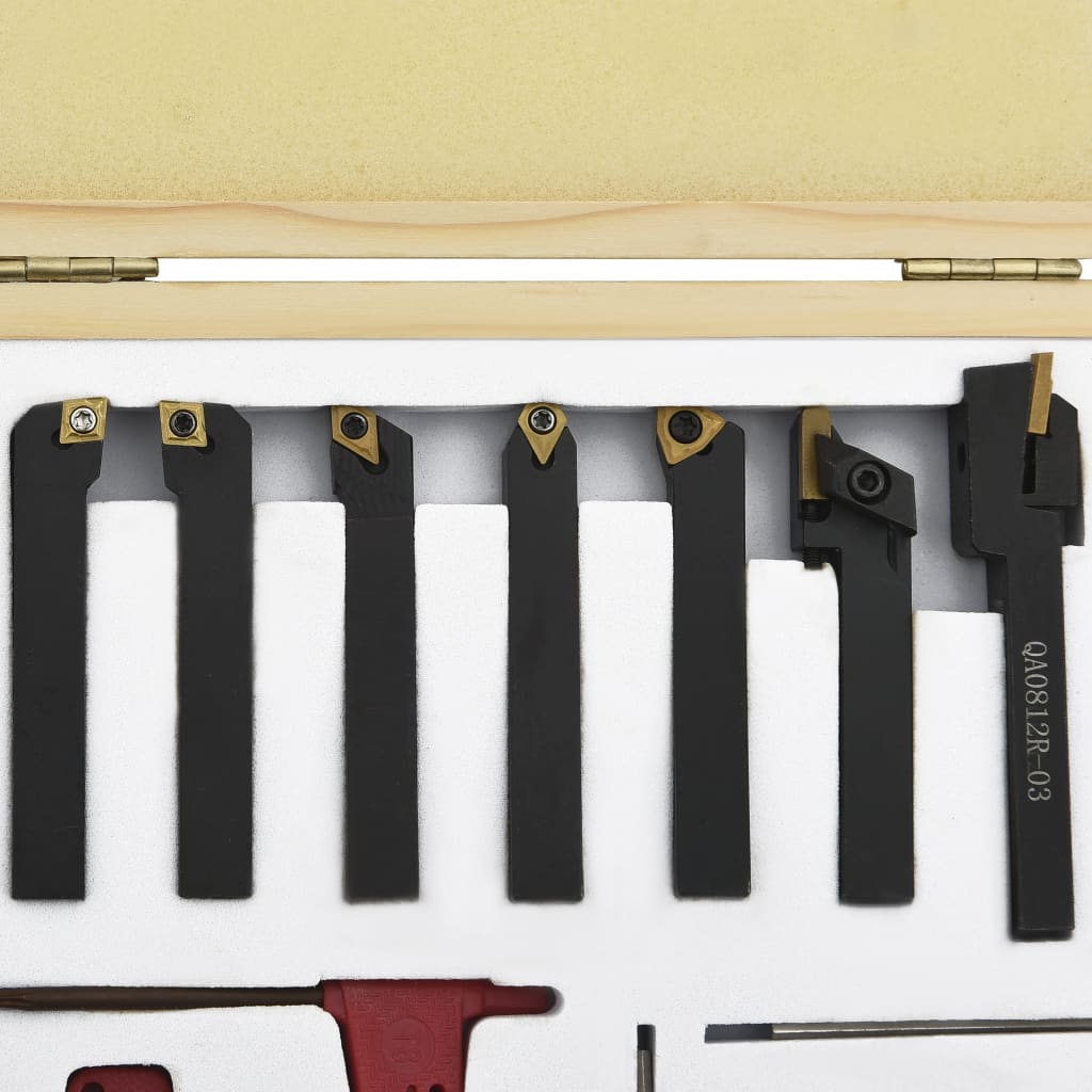 12-tlg. Drehmeißel-Set mit Wendeplatten 8x8 mm 70 mm - Premium Mühlen - Just €132.82! Shop now at homesales4u