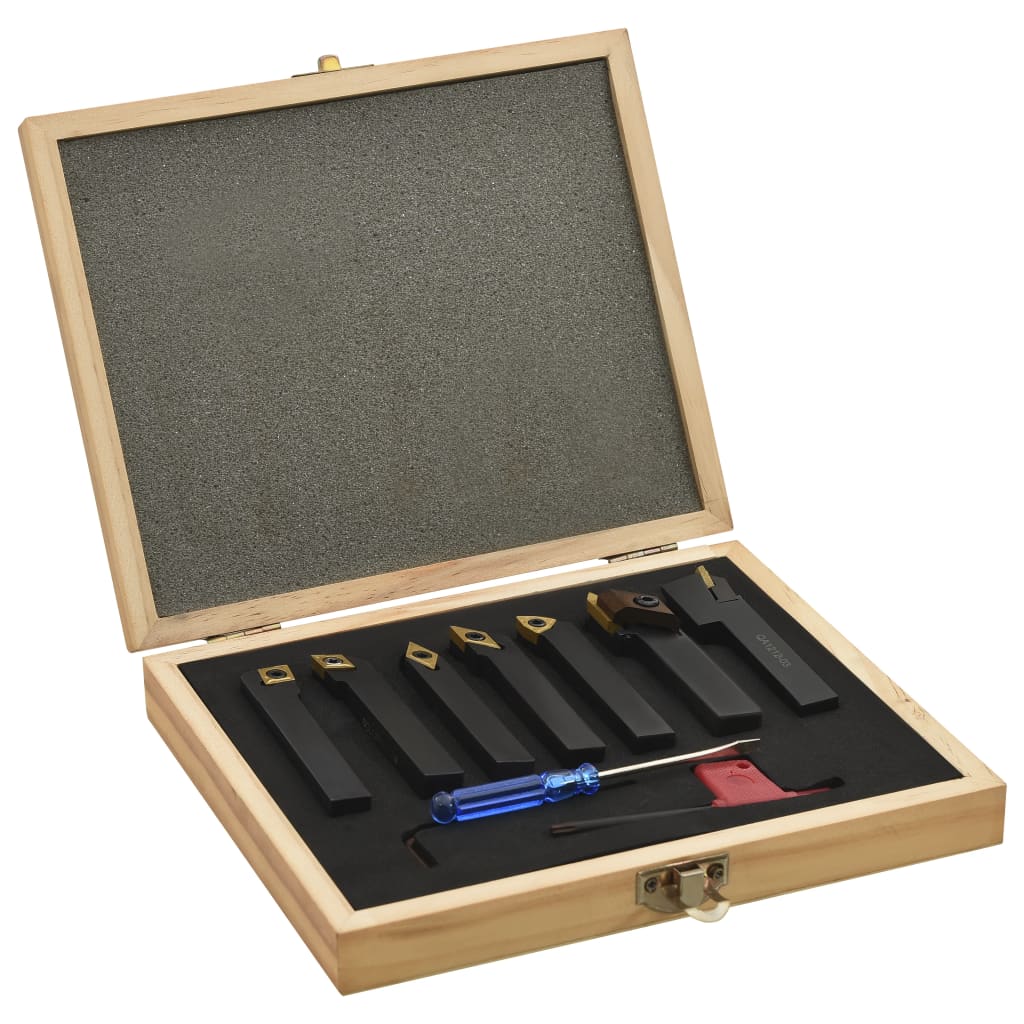12-tlg. Drehmeißel-Set mit Wendeplatten 12x12 mm 80 mm - Premium Mühlen - Just €141.54! Shop now at homesales4u