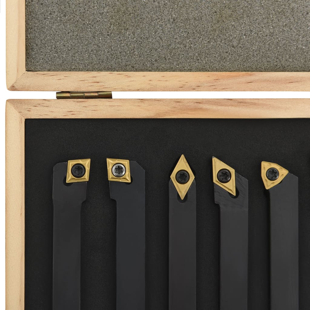 12-tlg. Drehmeißel-Set mit Wendeplatten 12x12 mm 80 mm - Premium Mühlen - Just €141.54! Shop now at homesales4u