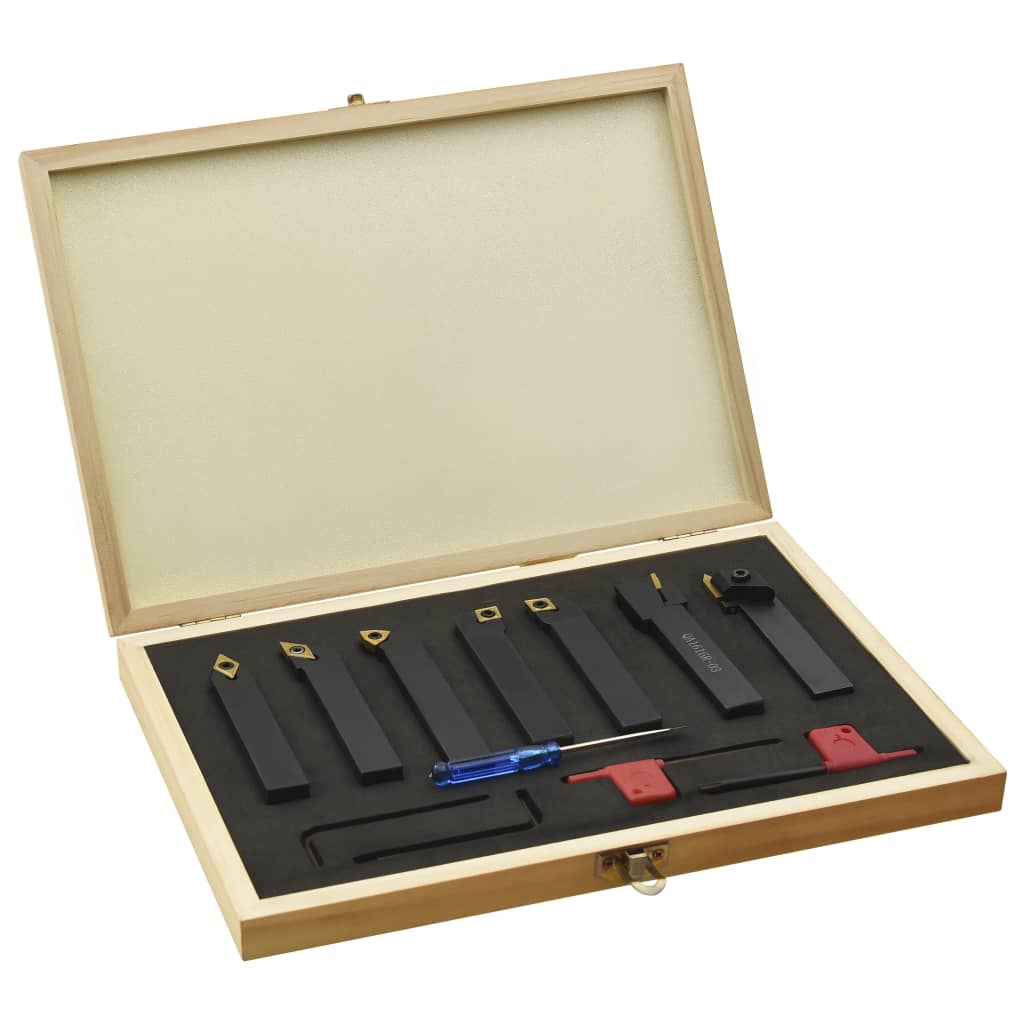 12-tlg. Drehmeißel-Set mit Wendeplatten 16x16 mm 100 mm - Premium Mühlen - Just €158.57! Shop now at homesales4u