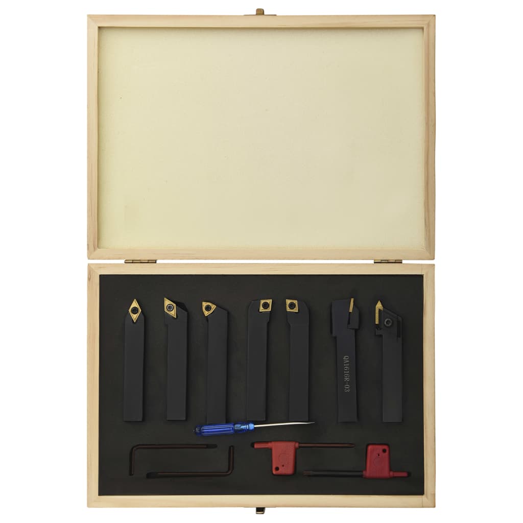 12-tlg. Drehmeißel-Set mit Wendeplatten 16x16 mm 100 mm - Premium Mühlen - Just €158.57! Shop now at homesales4u