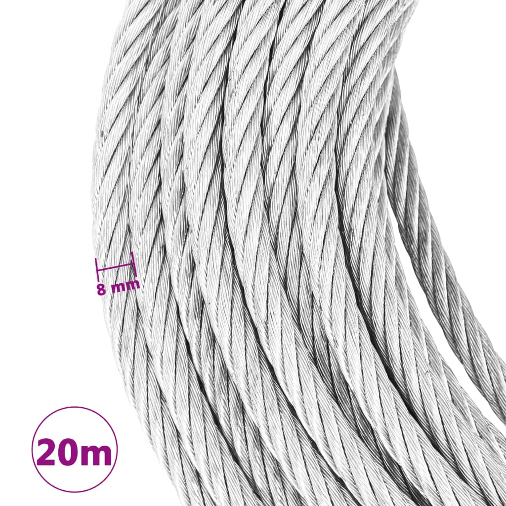 Drahtseilkabel 800 kg 20 m - Premium Seilwinden - Just €86.21! Shop now at homesales4u