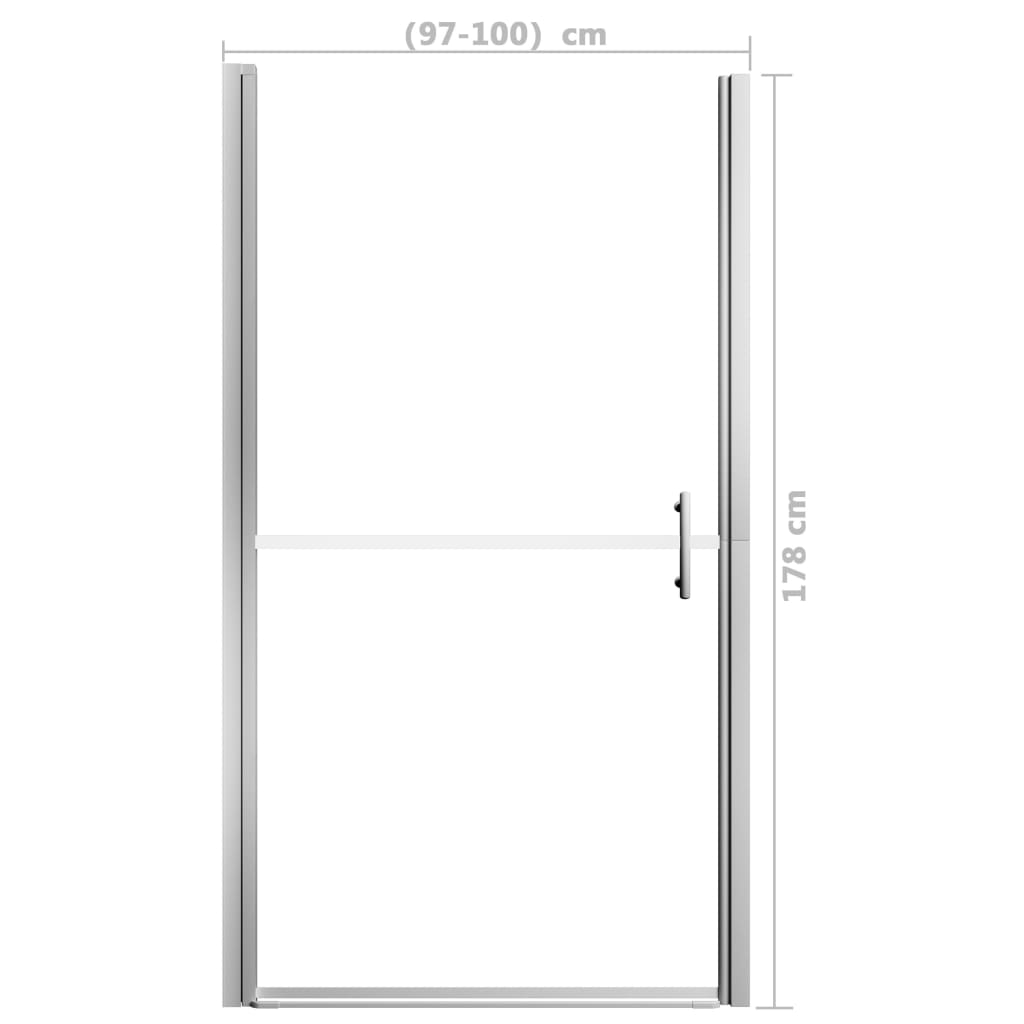 Duschtür Hartglas 100x178 cm - Premium Duschkabinen & -türen - Just €240.72! Shop now at homesales4u