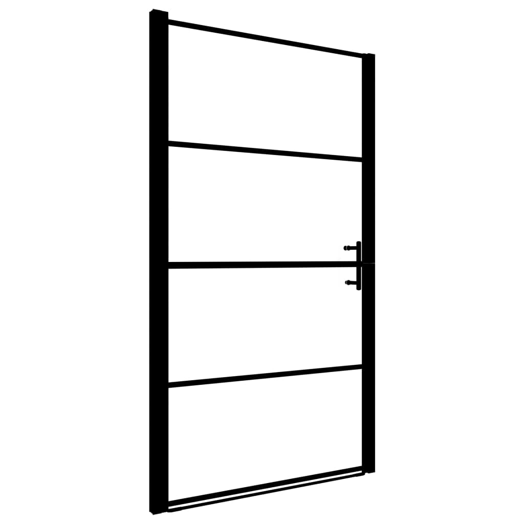 Duschtür Mattes Hartglas 91x195 cm Schwarz - Premium Duschkabinen & -türen - Just €269.75! Shop now at homesales4u