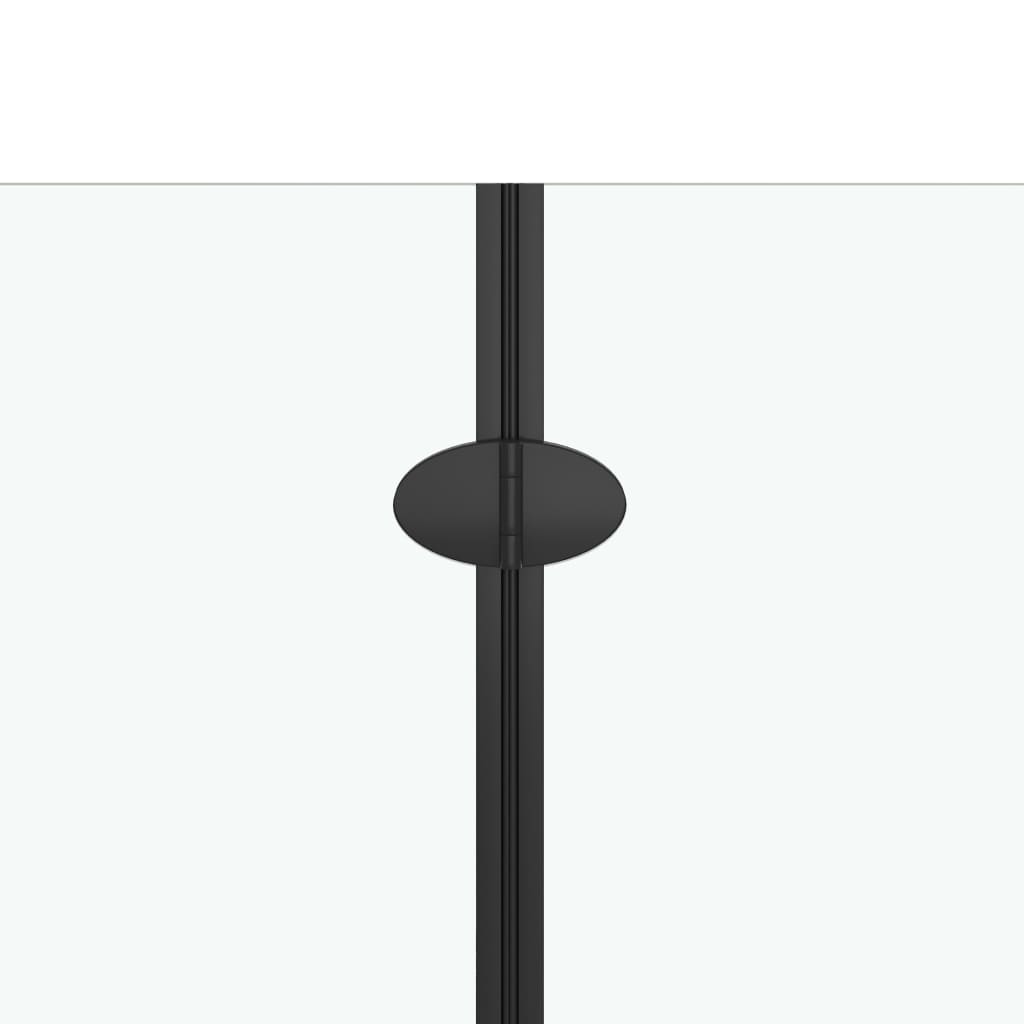 Badewannenaufsatz 2-fach Faltbar ESG 120x68x130 cm Schwarz - Premium Duschkabinen & -türen - Just €306.90! Shop now at homesales4u