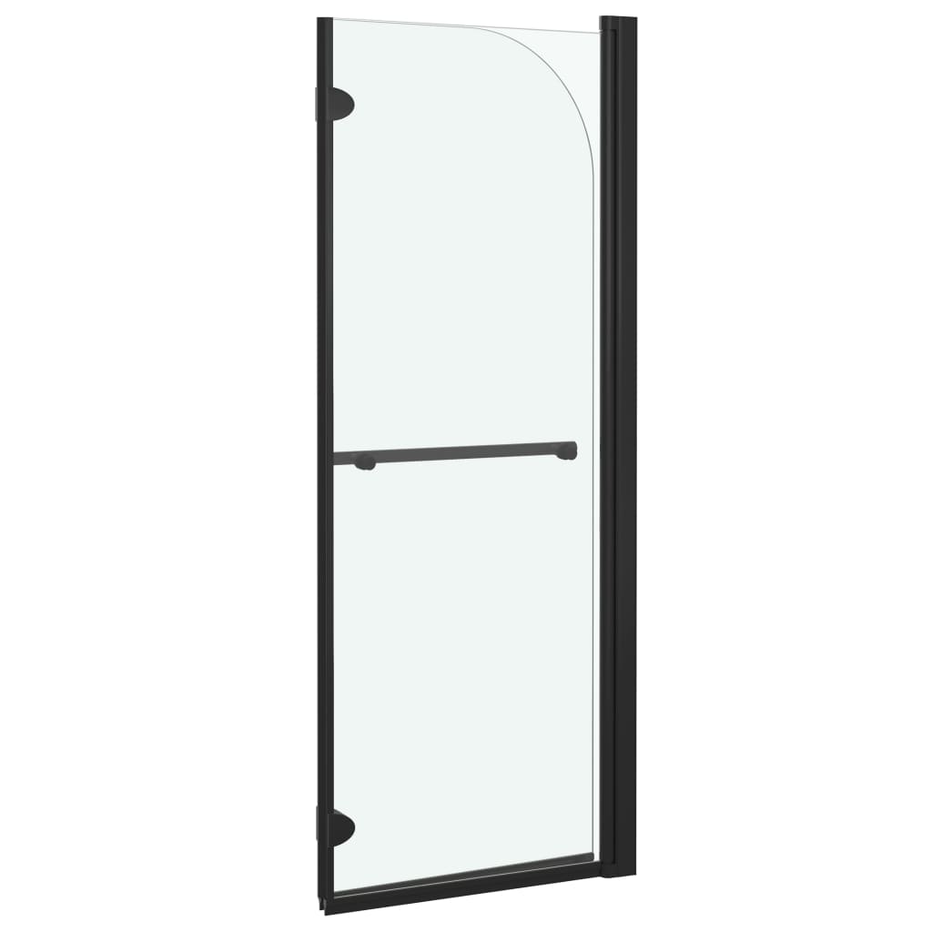 Faltbare Duschkabine 2 Paneele ESG 95x140 cm Schwarz - Premium Duschkabinen & -türen - Just €177.09! Shop now at homesales4u
