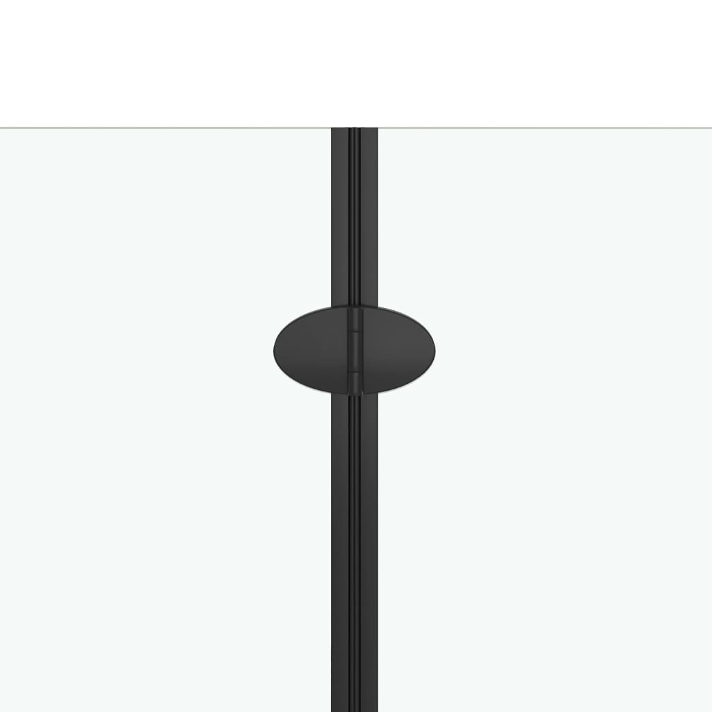 Faltbare Duschkabine 2 Paneele ESG 120x140 cm Schwarz - Premium Duschkabinen & -türen - Just €201.64! Shop now at homesales4u