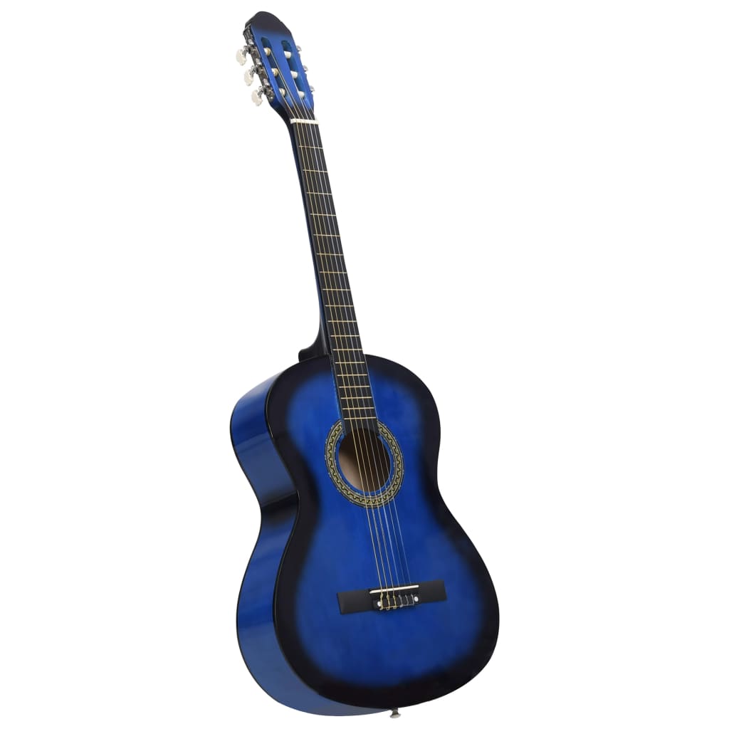 Klassikgitarre für Anfänger mit Tasche Blau 4/4 39" - Premium Gitarren - Just €102.19! Shop now at homesales4u