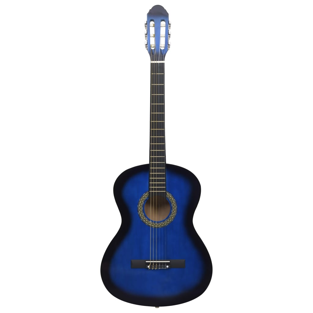 Klassikgitarre für Anfänger mit Tasche Blau 4/4 39" - Premium Gitarren - Just €102.19! Shop now at homesales4u
