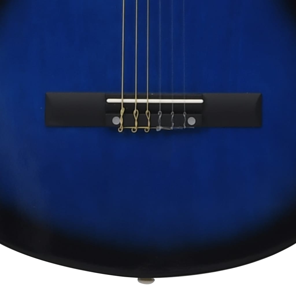 Klassikgitarre für Anfänger mit Tasche Blau 4/4 39" - Premium Gitarren - Just €102.19! Shop now at homesales4u