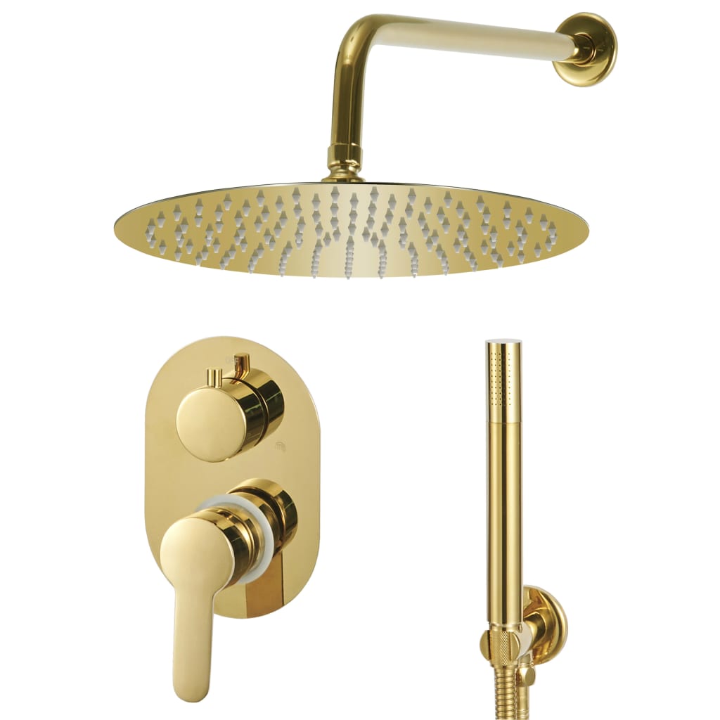 Duschsystem Edelstahl 201 Golden - Premium Badewannen- & Duschdüsen - Just €213.88! Shop now at homesales4u