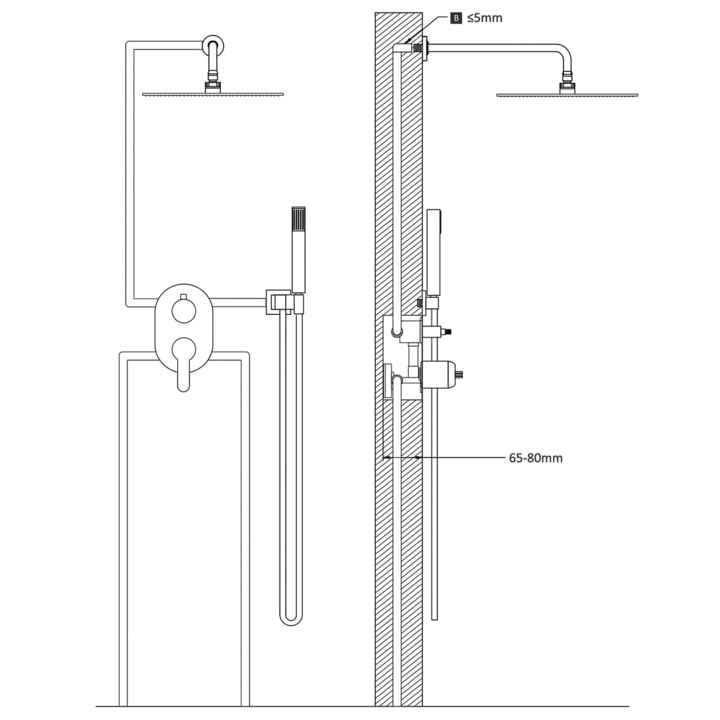 Duschsystem Edelstahl 201 Golden - Premium Badewannen- & Duschdüsen - Just €213.88! Shop now at homesales4u