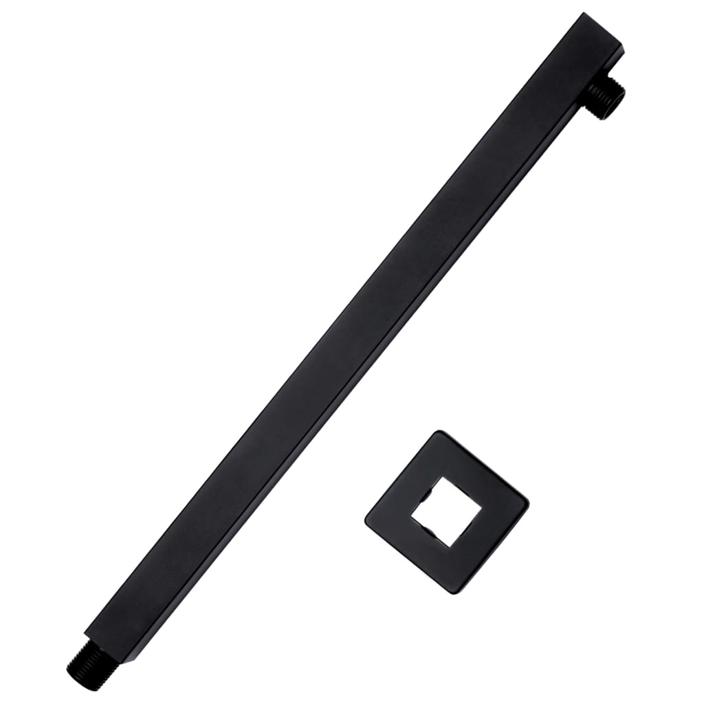 Duscharm Quadratisch Edelstahl 201 Schwarz 40 cm - Premium Duschkabinen & -türen - Just €32.18! Shop now at homesales4u