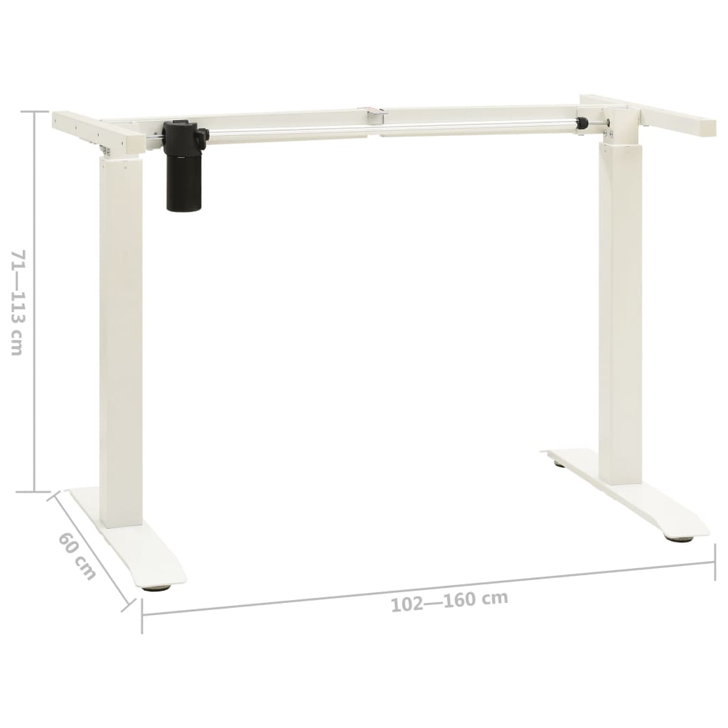 Schreibtisch-Gestell Elektromotorisch Höhenverstellbar Weiß - Premium Arbeitsplätze im Großraumbüro - Just €313.52! Shop now at homesales4u