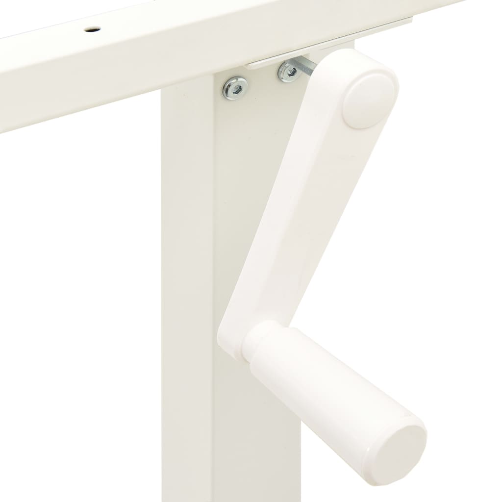 Schreibtisch-Gestell Manuell Höhenverstellbar Handkurbel Weiß - Premium Arbeitsplätze im Großraumbüro - Just €190.87! Shop now at homesales4u